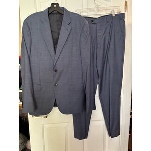 EMPORIO ARMANI Men's Classic Blue Two-Piece Suit Jacket & Trouser SUIT SZ 50